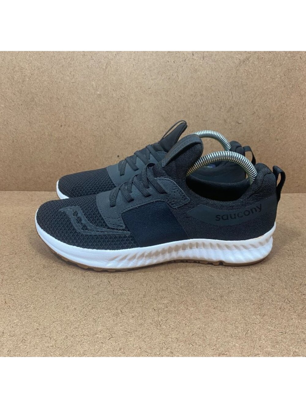 Saucony Womens Stretch &Go Breeze Black Running Shoes Size 8.5 Lightweight Mesh